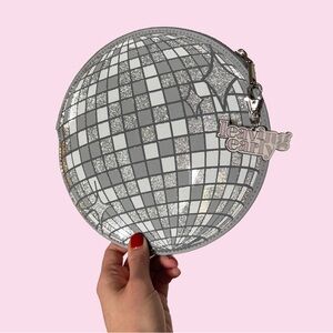 Studio DIY Holographic Disco Ball Clutch with Leaving Early Bag Charm